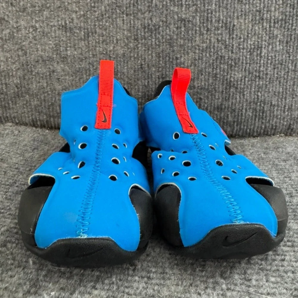 Nike Sunray Protect 2 Kids Sandals Blue Black Red 943826-400 Size 11C